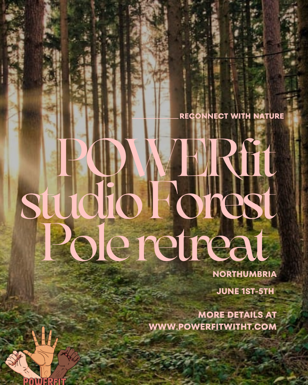 POWERfit Studio Forest pole retreat 2025
