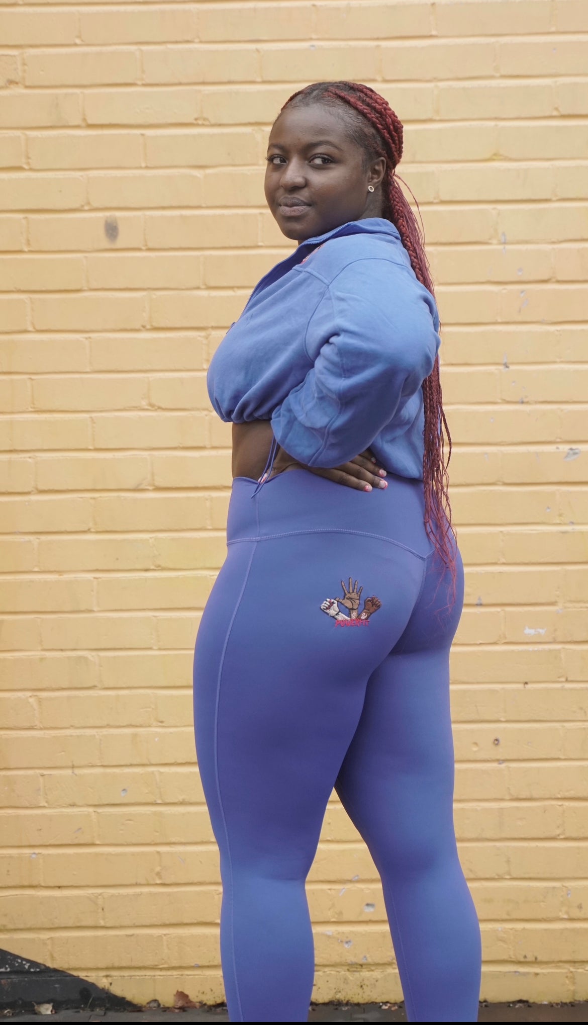 POWERfitwithT: Royal blue and Hot pink Leggings