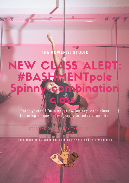 TUESDAY POWERfit Spinny #BASHMENT pole & Combinations/ 4:30-6pm