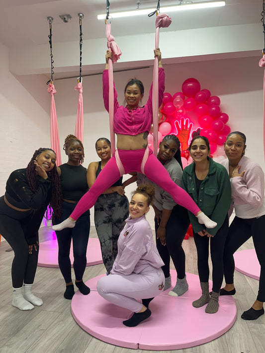 WEDNESDAY POWERfit #BASHMENTaerial yoga class