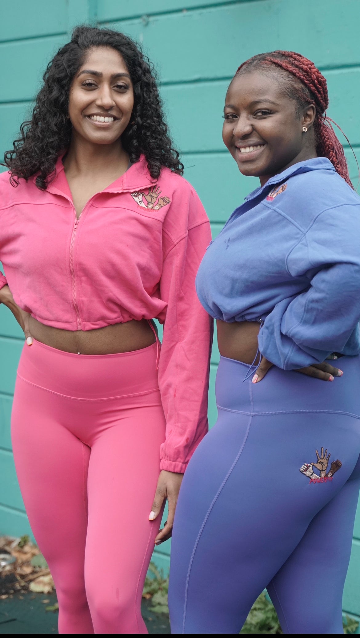 Powerfit Studio POWERfitwithT: Royal blue and Hot pink Leggings – The POWERfit studio