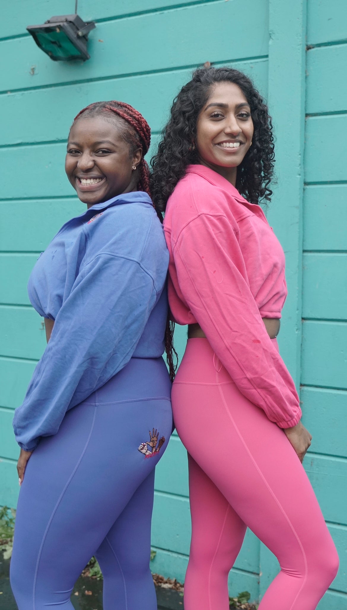 POWERfitwithT: Royal blue and Hot pink Leggings